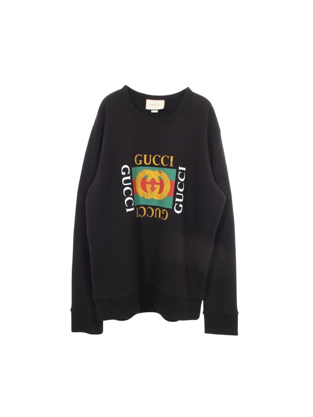 Gucci Logo Print Distressed Sweatshirt #362759G52B